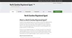 Desktop Screenshot of northcarolinaregisteredagent.net