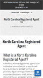 Mobile Screenshot of northcarolinaregisteredagent.net