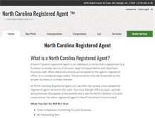 Tablet Screenshot of northcarolinaregisteredagent.net